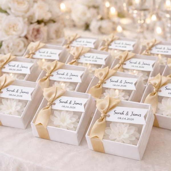 50 Kerzen Hochzeitsbevorzugung - Hochzeitsgeschenk - Brautpartybevorzugung - Hochzeit Gastgeschenke - Brautjungfer Geschenk