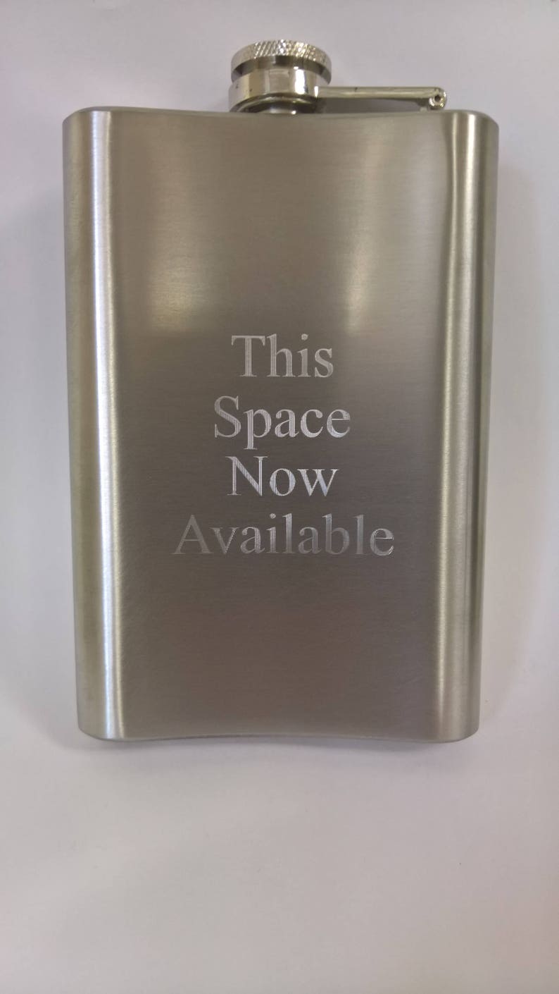 8oz. Custom Engraved Stainless Steel Flasks Etsy
