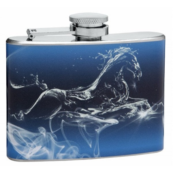 4oz "Ghost Horse" Hip Flask