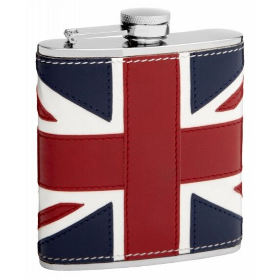 6oz British Flag Hip Flask TOP32