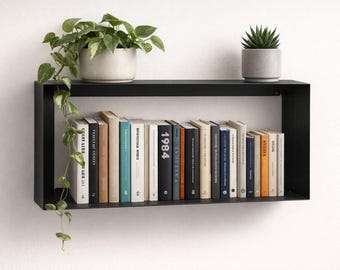 Modern Floating Box Shelf Plan | Metal Wall Shelf DXF, PDF (Digital Download)