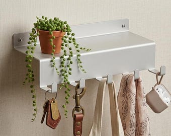 Modern Metal Wall Hook with Shelf – CNC Laser Cut Files (Digital Download)