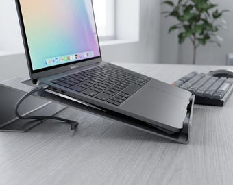 Modern Rectangle Laptop Stand Files – Cnc Laser Cut Dxf, Pdf (Digital Download)