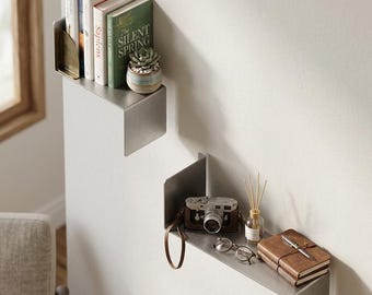 Modern Metal Wall Shelf DXF File, Minimalist Floating Shelf Design (Digital Download)