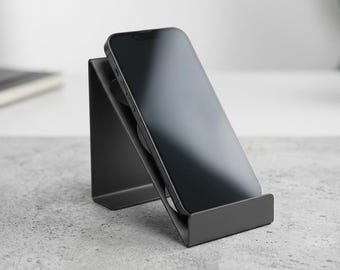 Laser Cut Phone Stand DXF, Smartphone Holder CNC Pattern, Desktop Organizer (Digital Download)