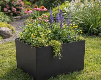 Metal Planter Box DXF File  PDF Template for Laser Cutting