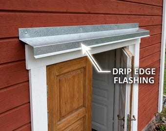 Metal Door Drip Edge Design  Digital DXF Template for CNC or Laser Cutting