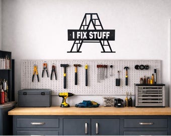 Custom Metal Wall Sign, Personalized Steel Name Sign, Family Name, Garage, Workshop, Business Logo, Custom Text & Image, Wall Decor