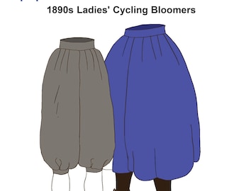 RH1034 — quick print 1910s Ladies' Cycling Bloomers pattern
