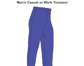 RH983 — quick print Casual or Work Trousers pattern