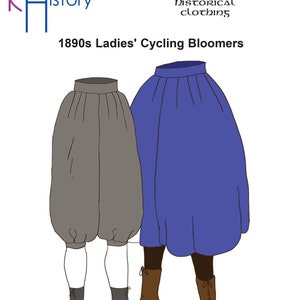 RH1034 — quick print 1910s Ladies&#39; Cycling Bloomers pattern
