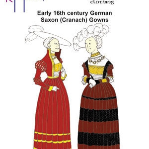 RH501 — quick print Saxon (Cranach) Gown pattern