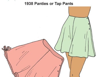 RH1337 — downloadable 1930s Panties or &quot;Tap Pants&quot; pattern