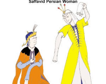 RH421 — quick print Safavid Persian Woman pattern