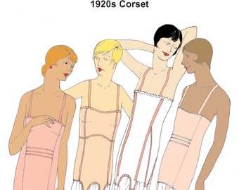 RH1234 — downloadable Ladies’ 1920s Corset pattern