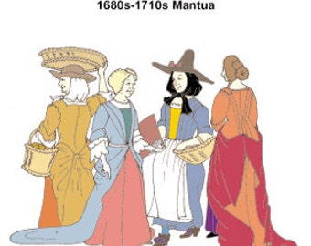RH708 — quick print 1690s-1710s Mantua pattern