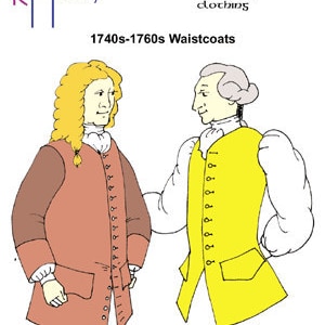 RH807 — quick print 1740s-1760s Waistcoats pattern