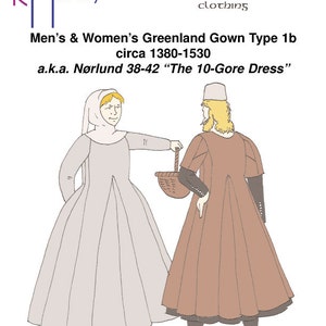 RH013 — schnell druckbares Grönland Kleid 1b Muster