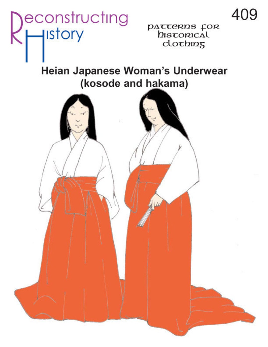 RH409 — Quick Print Heian Japanese Lady's Underthings Kosode