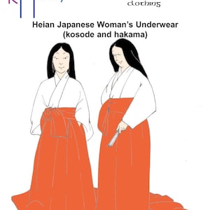 RH409 — 平安時代の婦人用下着小袖と袴のパターンを素早く印刷