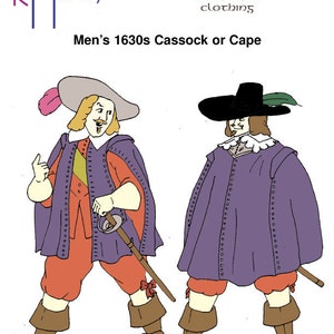 RH107 — quick print 17th century Cassock pattern