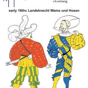 RH502 — quick print Landsknecht Wams & Hosen German Renaissance Doublet pattern