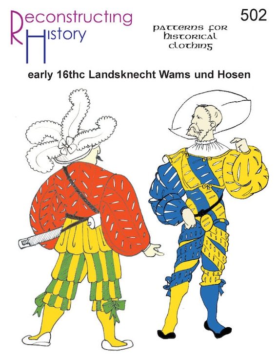 RH502 — quick print Landsknecht Wams & Hosen German Renaissance Doublet pattern