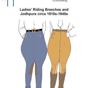 RH1014 — downloadable 1910s-1940s Ladies' Riding Breeches or Jodhpurs pattern