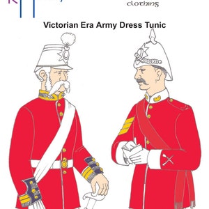 RH954 — quick print Victorian Era Army Dress Tunic pattern
