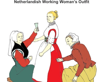 RH209 — quick print Netherlands Working Women's Flemish Peasant pattern