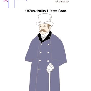 RH939 — quick print Gentleman’s Ulster Top Coat pattern