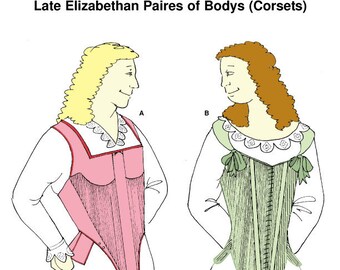 RH203 — quick print Elizabethan Corsets pattern