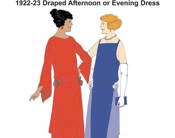 RH1207 — downloadable 1920s Evening Gown pattern