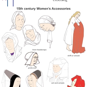 RH009 — quick print 15th century Women&#39;s Accessories pattern