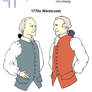 RH808 — quick print 1770s Waistcoat pattern