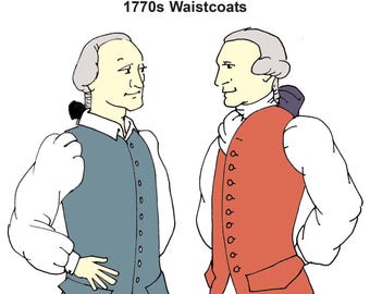 RH808 — quick print 1770s Waistcoat pattern