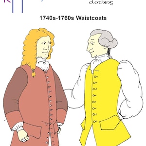 RH807 — quick print 1740s-1760s Waistcoats pattern