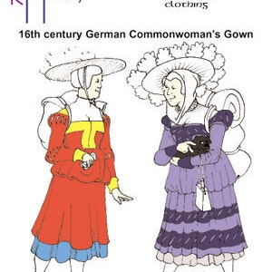 RH504 — quick print Kampfrau or German Common Woman's Dress pattern