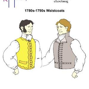RH809 : impression rapide, motif de gilet des années 1780 et 90