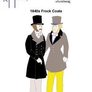 RH904 — quick print 1840s Frock Coat Pattern