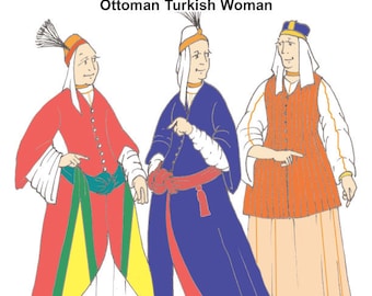 RH406 — quick print Ottoman Turkish Woman pattern