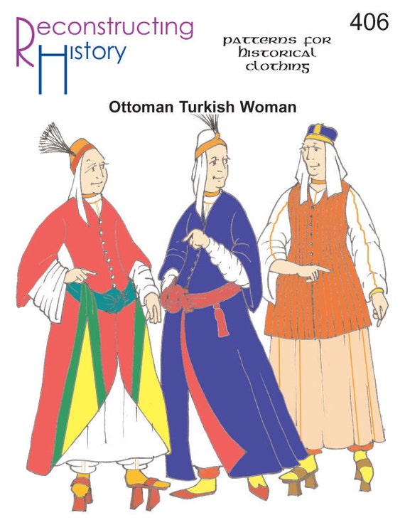 RH406 — Quick Print Ottoman Turkish Woman Pattern - Etsy