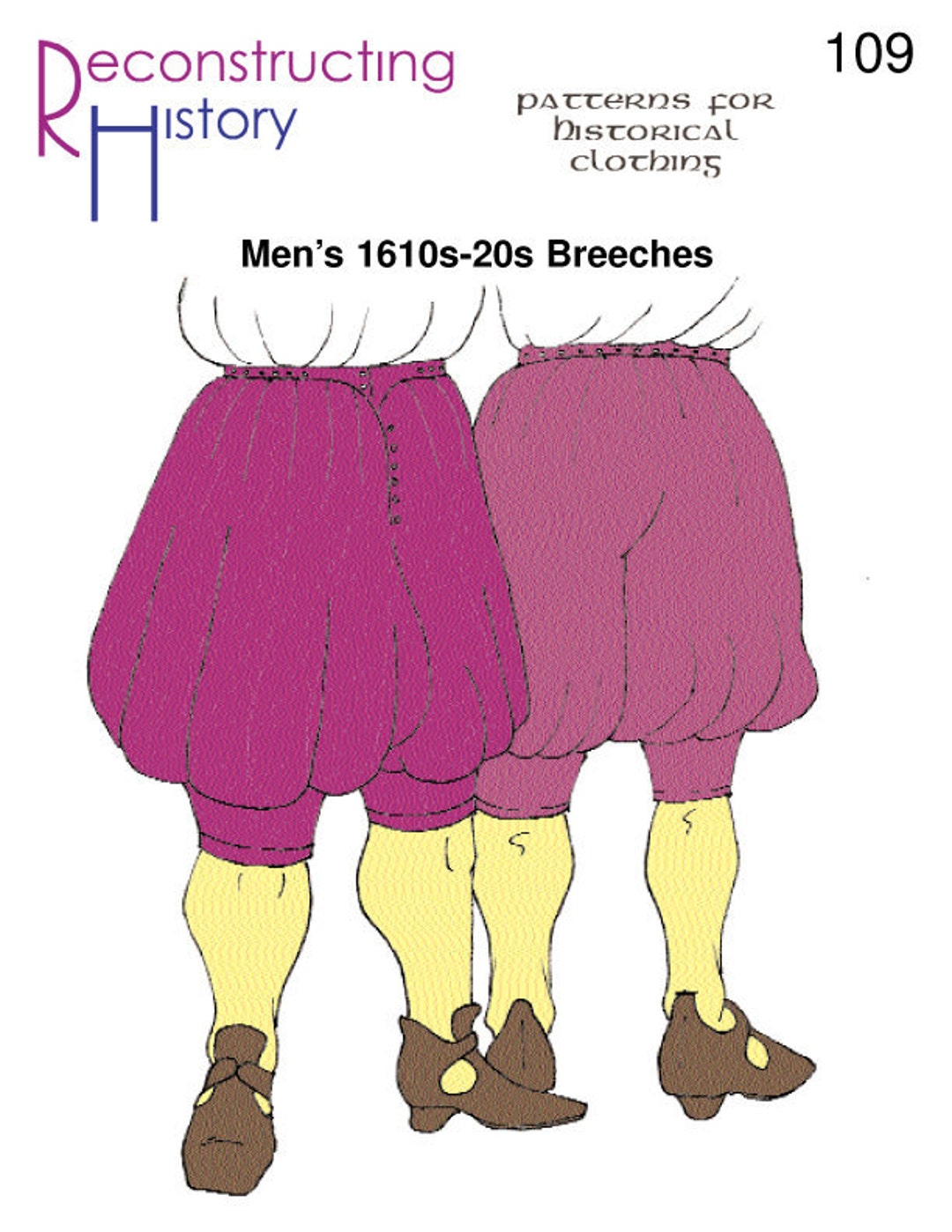 RH109 — Quick Print 1620s Breeches Pattern - Etsy