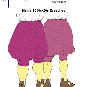 RH109 — quick print 1620s Breeches pattern