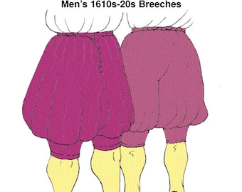 RH109 — quick print 1620s Breeches pattern