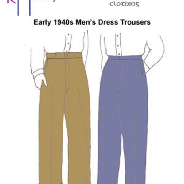 Mens Trouser Pattern Etsy