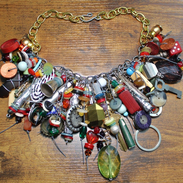 Artful Assemblage (Anything & Everything) Statement Necklace 2