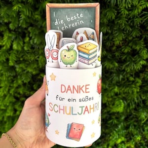 Abschiedsgeschenk, Lehrer Duplo Vorlage zum Ausdrucken, Abschied-Schule Druckvorlage, 10er-Duplo Banderolen
