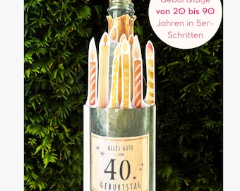 Geburtstag Duplo Vorlage zum Ausdrucken, Champagner Party Druckvorlage, Geburtstagszahlen 20–90 in 5er-Schritten, Duplo 10er-Packung