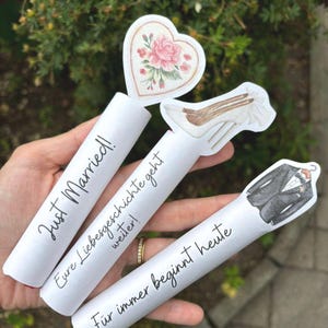 Hochzeitsgeschenk, Duplo Vorlage zur Hochzeit, Druckvorlage zum Ausdrucken, 10er-Duplo Banderolen image 3